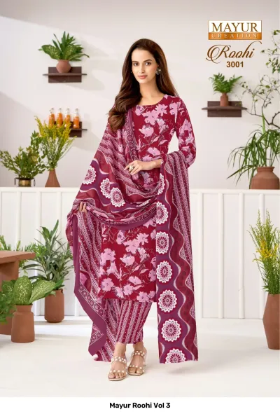 Mayur Roohi Vol 3 — Unstitched Dress Materials, Mayur Creation wholesale from Surat — view 8