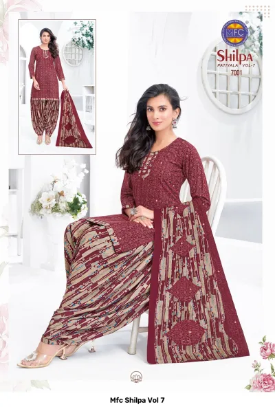 Mfc Shilpa Vol 7 — Unstitched Dress Materials, MFC wholesale from Surat — view 2