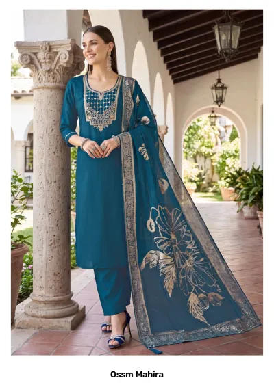 Ossm Mahira — Pakistani Readymade Suits, OSSM wholesale from Surat — view 7