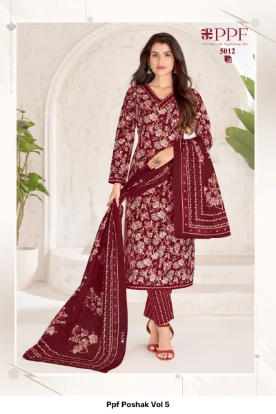 Ppf Poshak Vol 5 — Unstitched Dress Materials, Ppf wholesale from Surat — view 13
