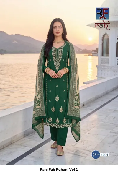 Rahi Fab Ruhani Vol 1 — Unstitched Dress Materials, Rahi Fab wholesale from Surat — view 2