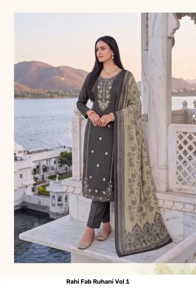 Rahi Fab Ruhani Vol 1 — Unstitched Dress Materials, Rahi Fab wholesale from Surat — view 5