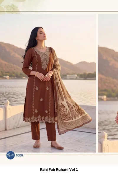 Rahi Fab Ruhani Vol 1 — Unstitched Dress Materials, Rahi Fab wholesale from Surat — view 7