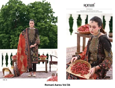 Romani Aarzu Vol 36 — Semi Stitched Suits, Romani wholesale from Surat — view 2