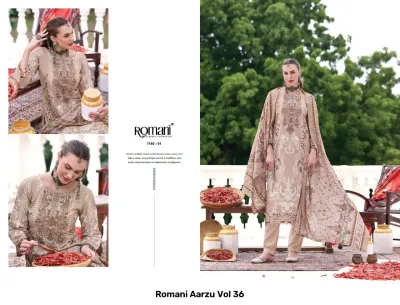 Romani Aarzu Vol 36 — Semi Stitched Suits, Romani wholesale from Surat — view 5