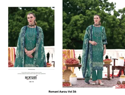Romani Aarzu Vol 36 — Semi Stitched Suits, Romani wholesale from Surat — view 7