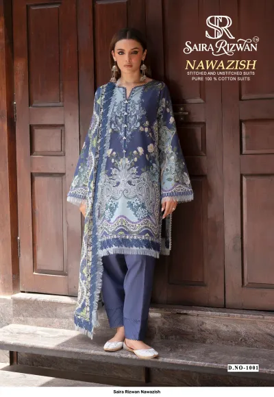 Saira Rizwan Nawazish — Unstitched Dress Materials, Saira wholesale from Surat — view 2