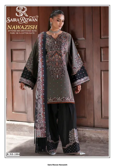 Saira Rizwan Nawazish — Unstitched Dress Materials, Saira wholesale from Surat — view 5