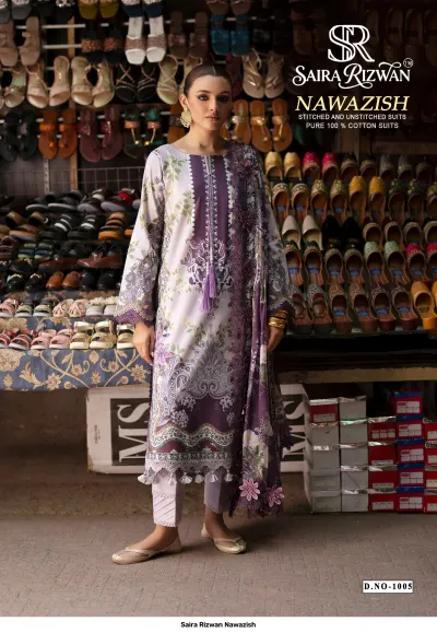 Saira Rizwan Nawazish — Unstitched Dress Materials, Saira wholesale from Surat — view 6