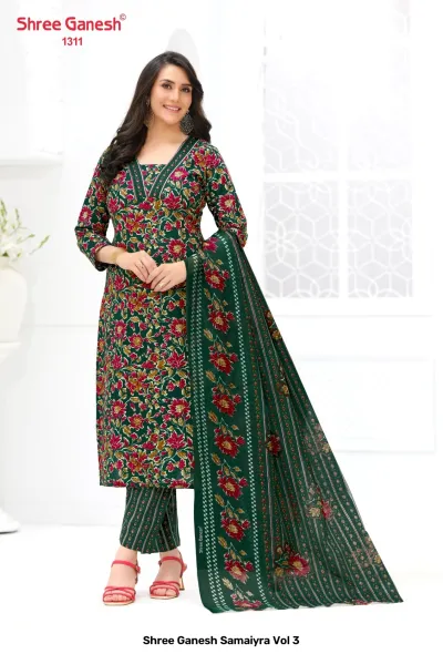 Shree Ganesh Samaiyra Vol 3 — Unstitched Dress Materials, Shree Ganesh Print wholesale from Surat — view 7