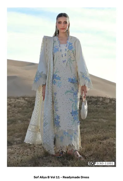 Sof Aliya B Vol 11 - Readymade Dress — Pure Cotton Printed, Pakistani Readymade Suits, Sof wholesale from Surat — view 2