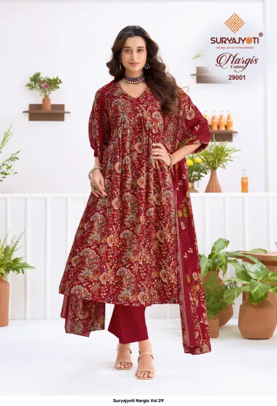 Suryajyoti Nargis Vol 29 — Karachi Cotton Dress Material, Suryajyoti wholesale from Surat — view 2