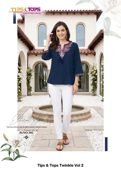 Tips &amp; Tops Twinkle Vol 2 — Kurtis Catalog, Tips wholesale from Surat — view 5