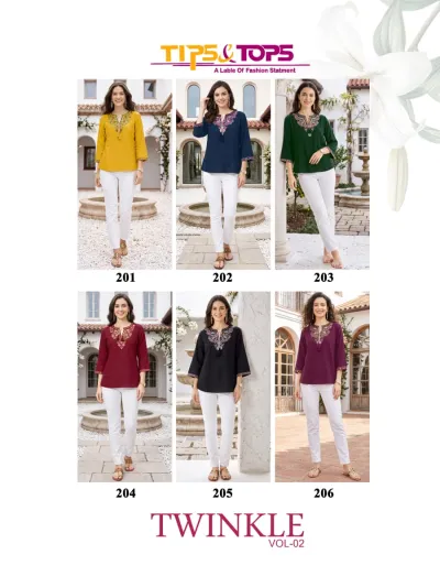 Tips &amp; Tops Twinkle Vol 2 — Kurtis Catalog, Tips wholesale from Surat — view 8