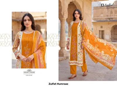Zulfat Humraaz — Semi Stitched Suits, Zulfat Designer Suits wholesale from Surat — view 7