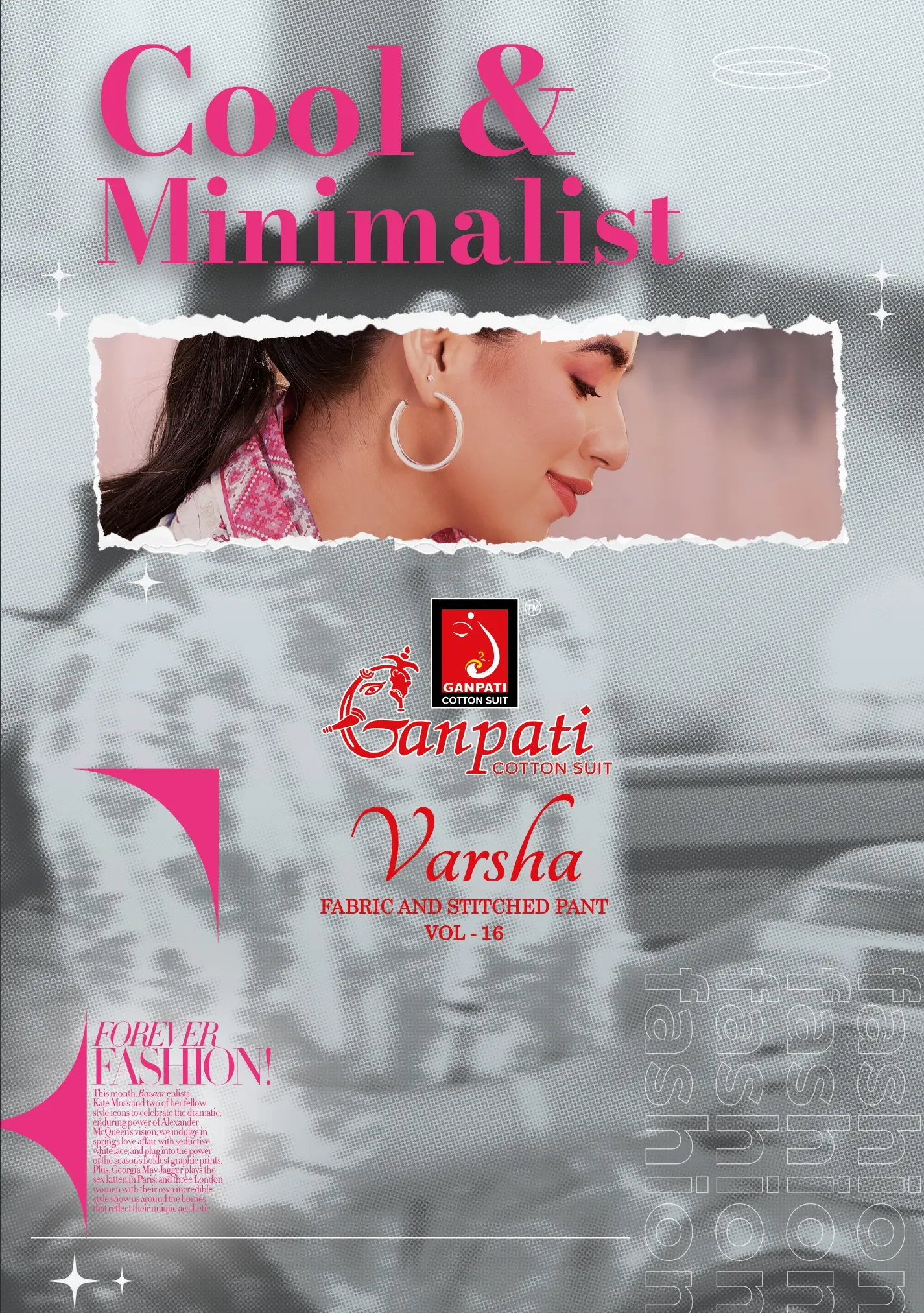 Ganpati Varsha Pant Vol 16 design 1 of 14 — Pure Cotton Unstitched Dress Materials with print by Ganpati Cotton Suit, wholesale Surat