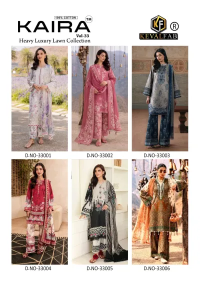 Keval Kaira Vol 33 - Readymade Dress design 8 of 8 — Heavy Cotton Pakistani Readymade Suits with print by Keval Fab, wholesale Surat