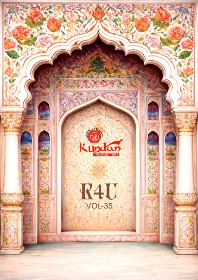 Kundan K4U Vol 35: Catalog cover featuring an ornate archway with floral detailing.