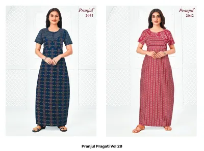 Pranjul Pragati Vol 20, green printed kurti with short sleeves.
