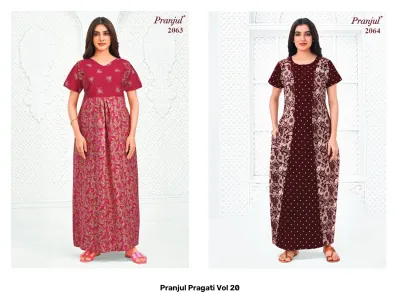 Pranjul Pragati Vol 20, mustard floral printed kurti.
