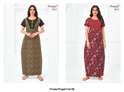 Pranjul Pragati Vol 20, beige floral printed kurti with short sleeves.