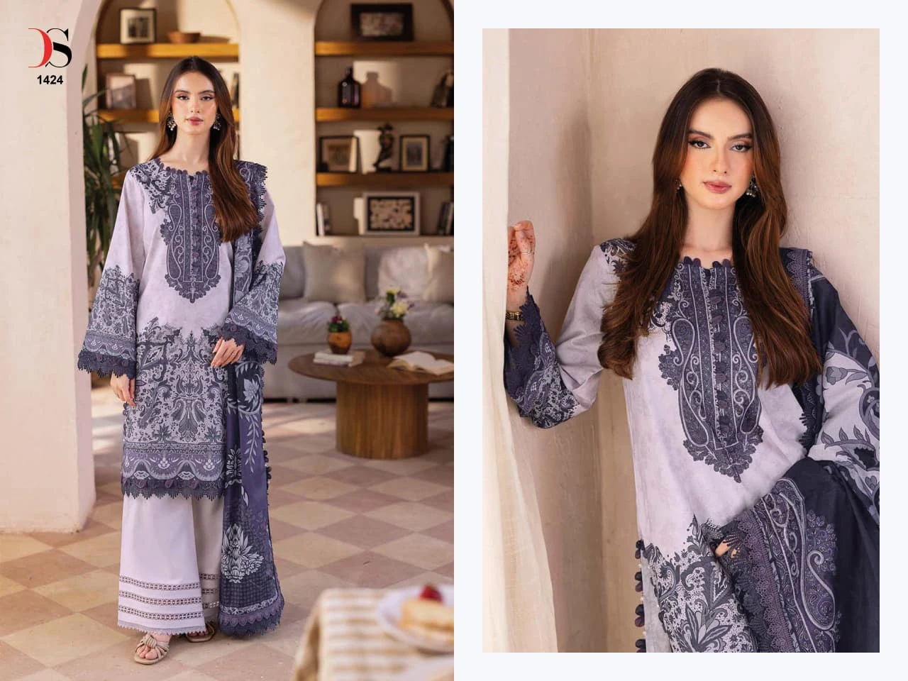 Deepsy Jade Bliss Lawn 25 3 D 2231 - Chiffon Dupatta 2
