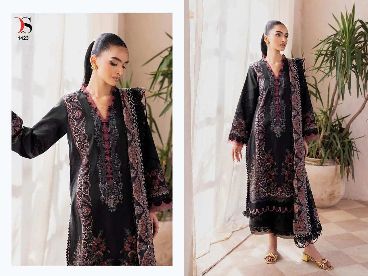 Deepsy Jade Bliss Lawn 25 3 D 2231 - Chiffon Dupatta 7