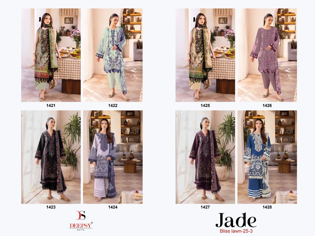 Deepsy Jade Bliss Lawn 25 3 D 2231 - Chiffon Dupatta 9