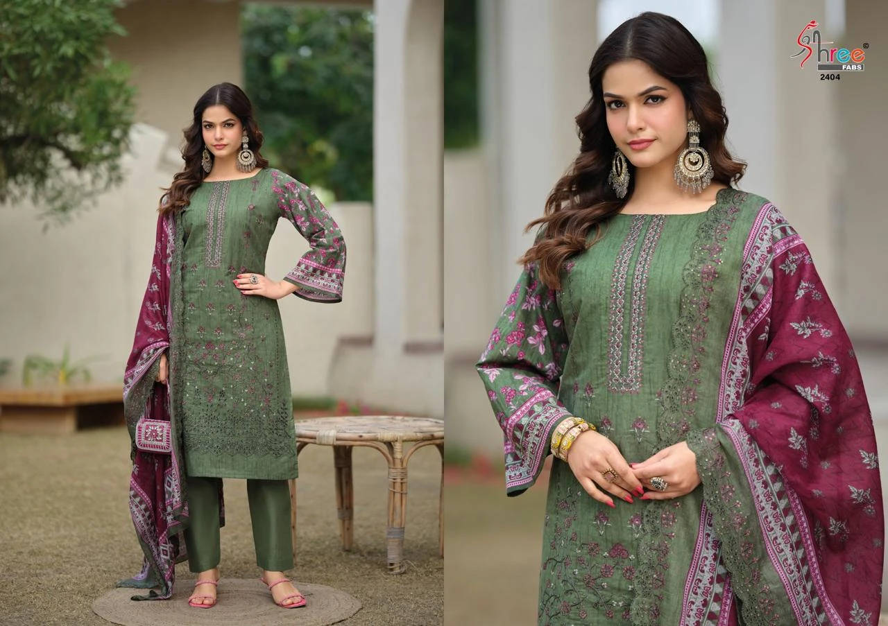Shree Fabs Bin Saeed Lawn Collection Vol 24 5