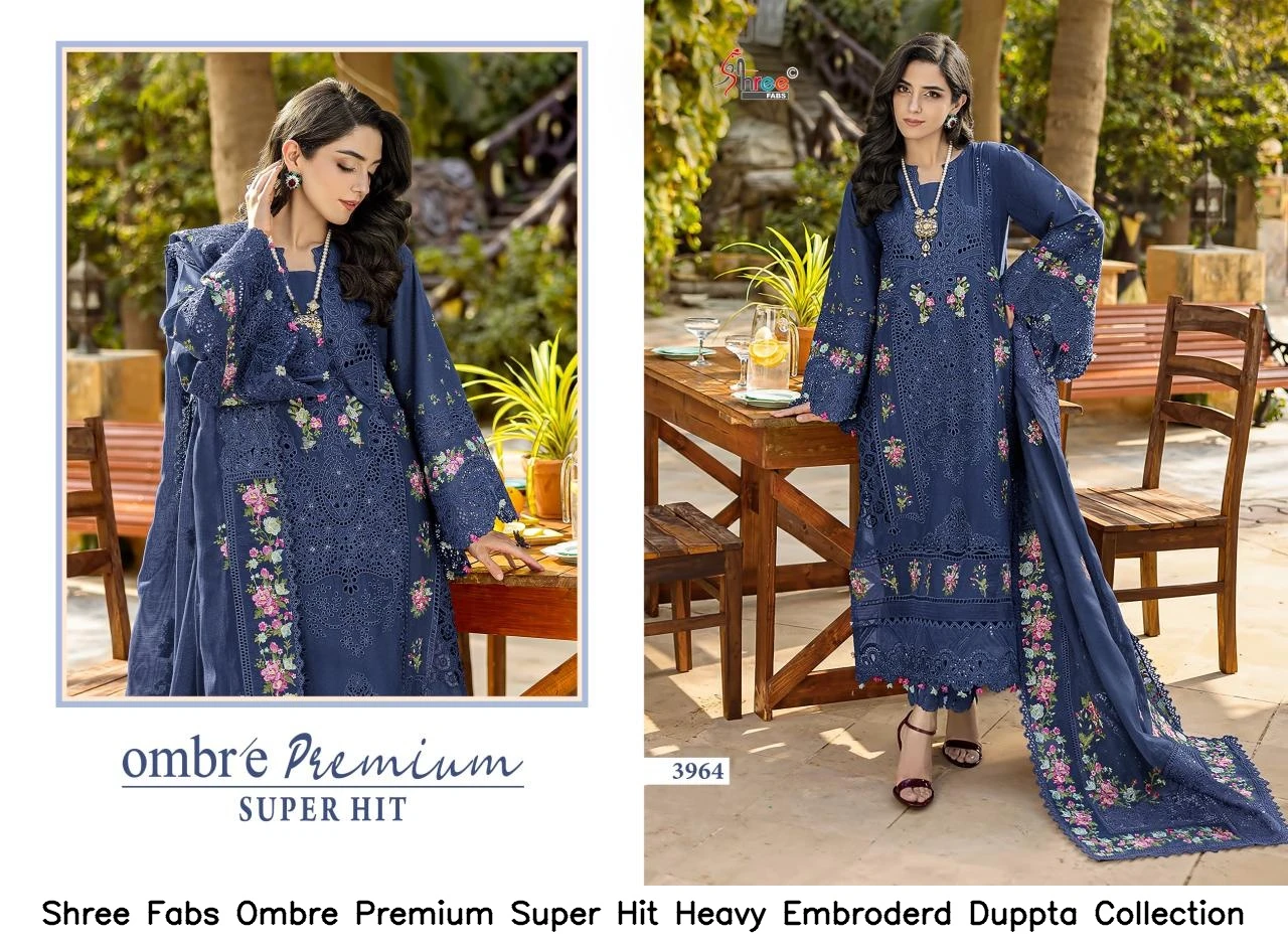 Shree Fabs Ombre Premium Super Hit Heavy Embroderd Duppta Collection 6