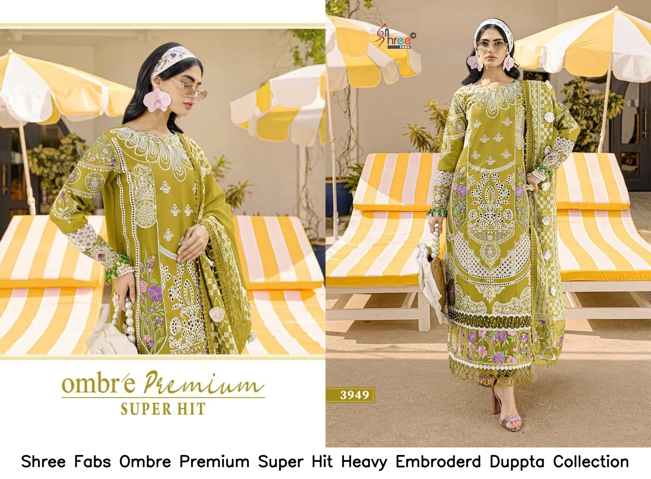 Shree Fabs Ombre Premium Super Hit Heavy Embroderd Duppta Collection 8