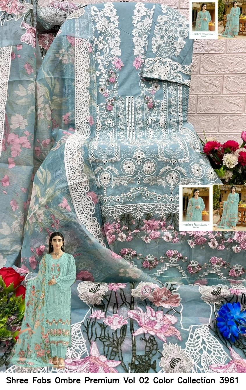 Shree Fabs Ombre Premium Vol 02 Color Collection 3961 2