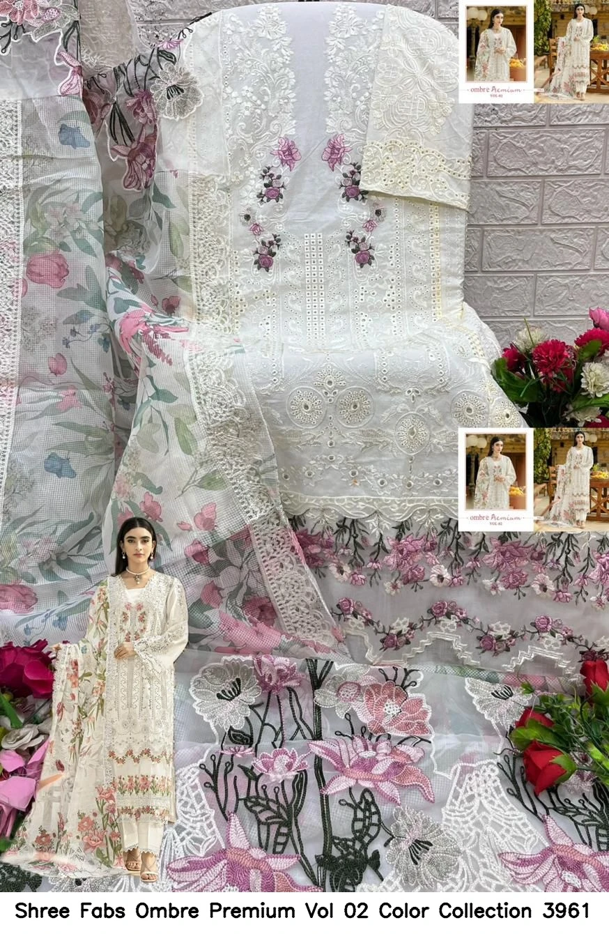 Shree Fabs Ombre Premium Vol 02 Color Collection 3961 3