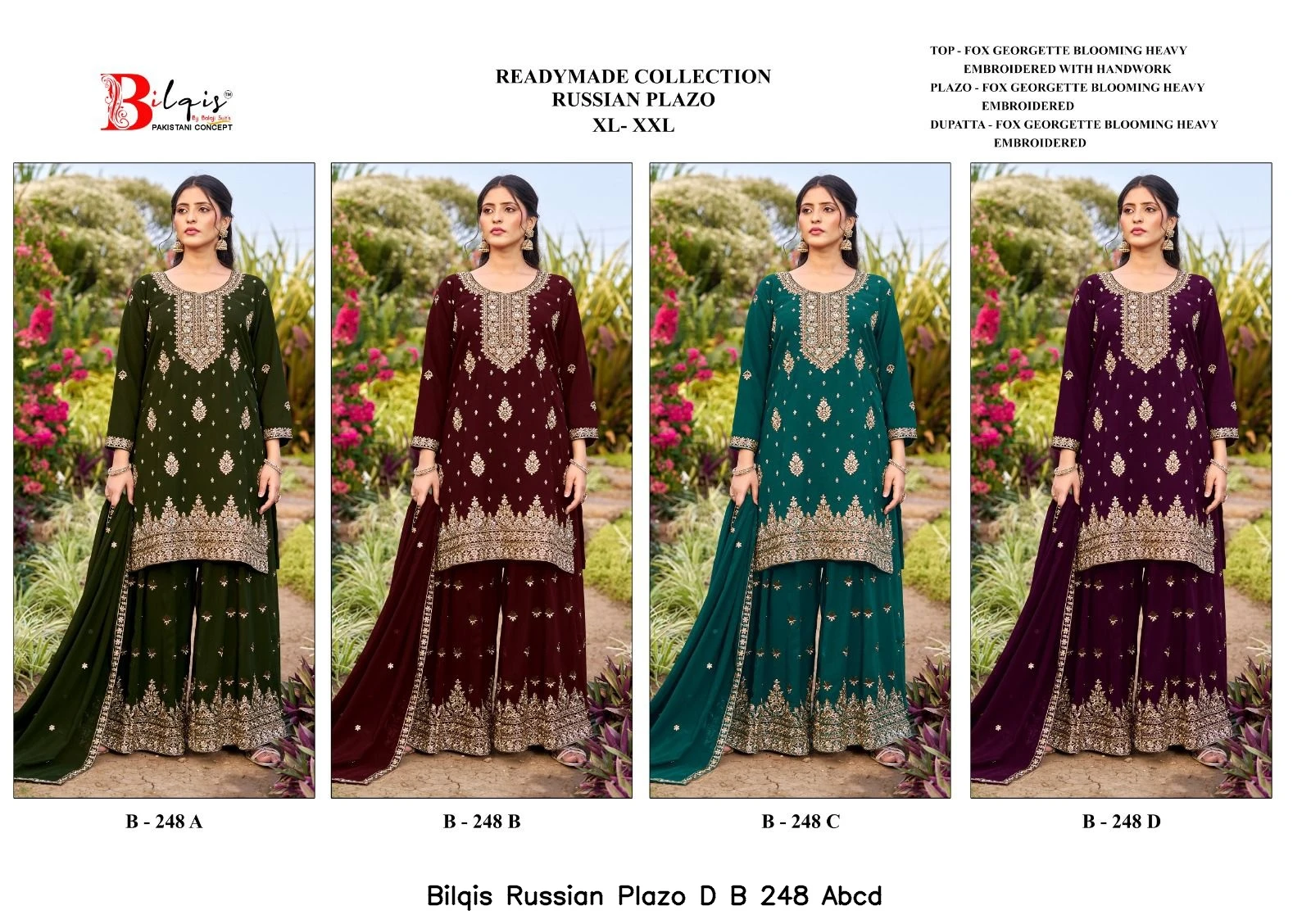 Bilqis Russian Plazo D B 248 Abcd 5