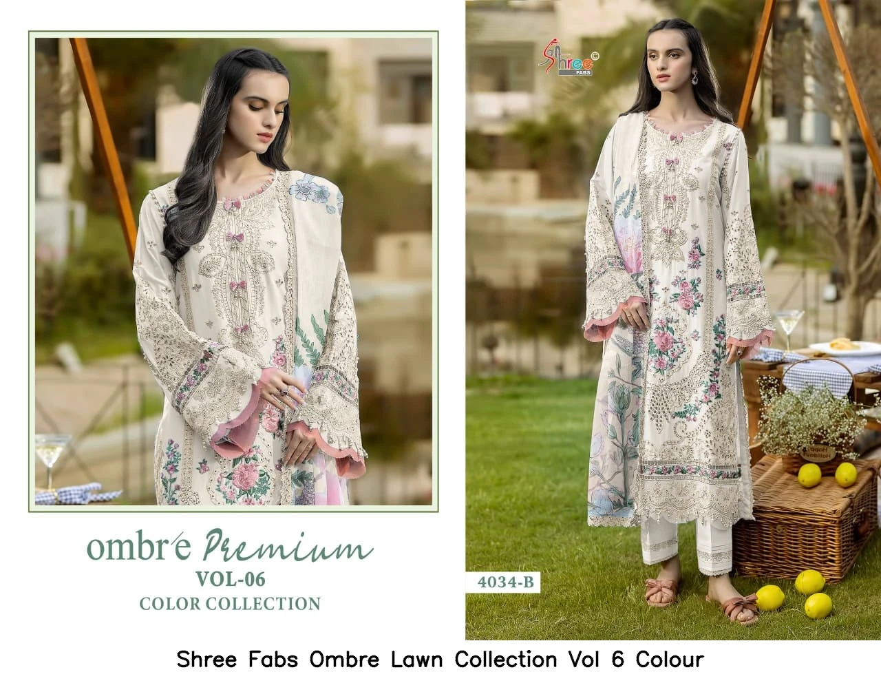Shree Fabs Ombre Lawn Collection Vol 6 Colour - Chiffon Dupatta 3