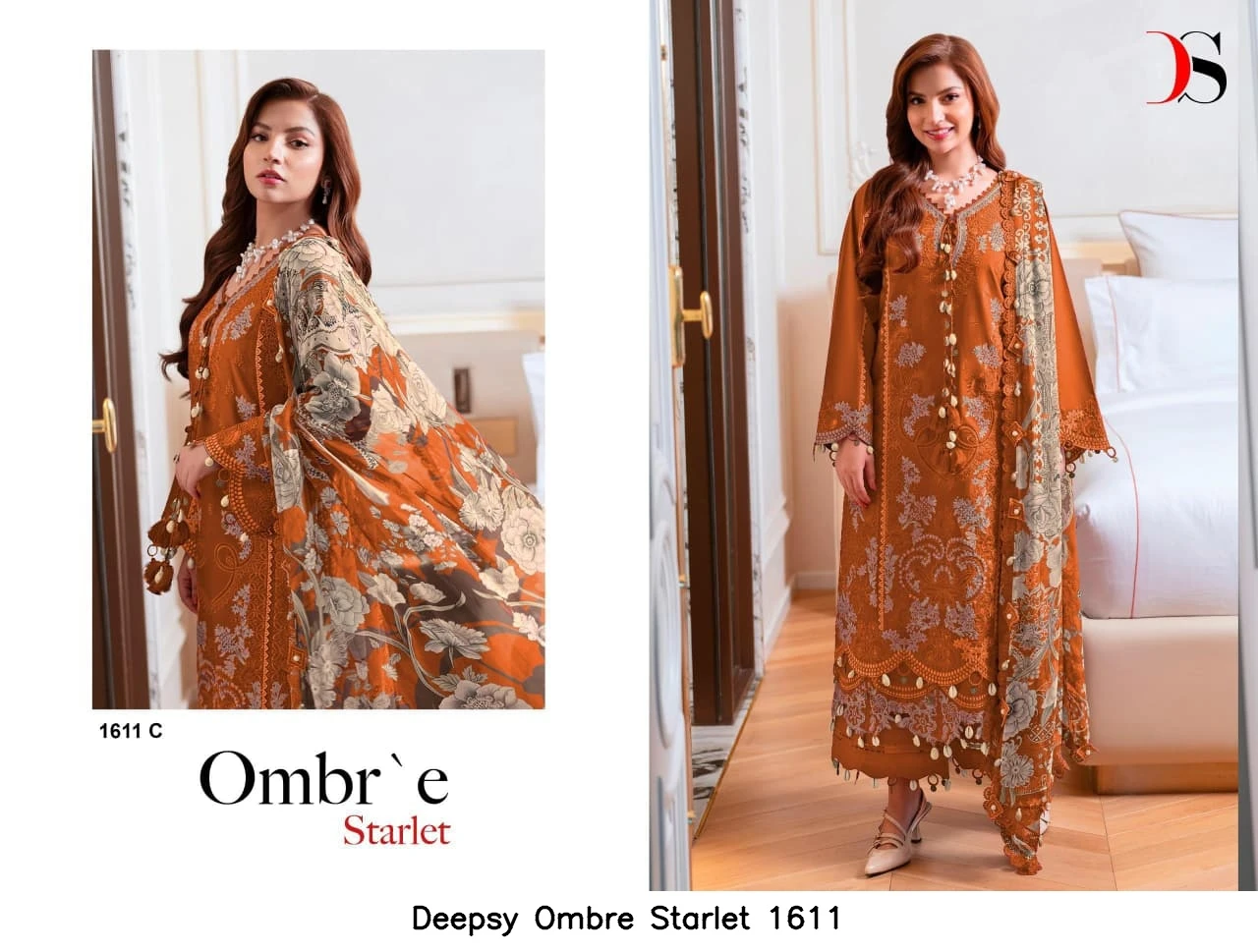 Deepsy Ombre Starlet 1611 - Chiffon Dupatta 2