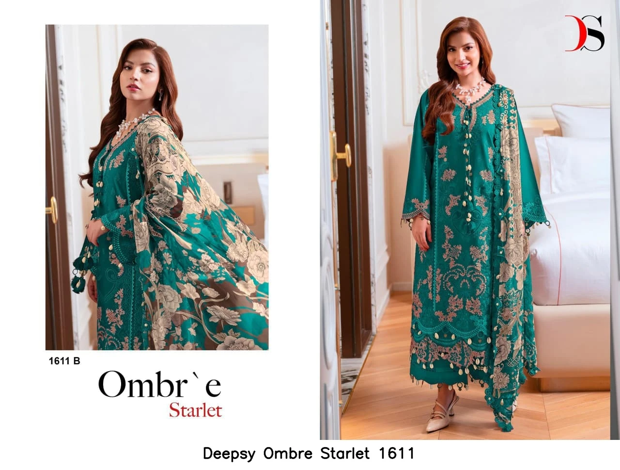 Deepsy Ombre Starlet 1611 - Chiffon Dupatta 3