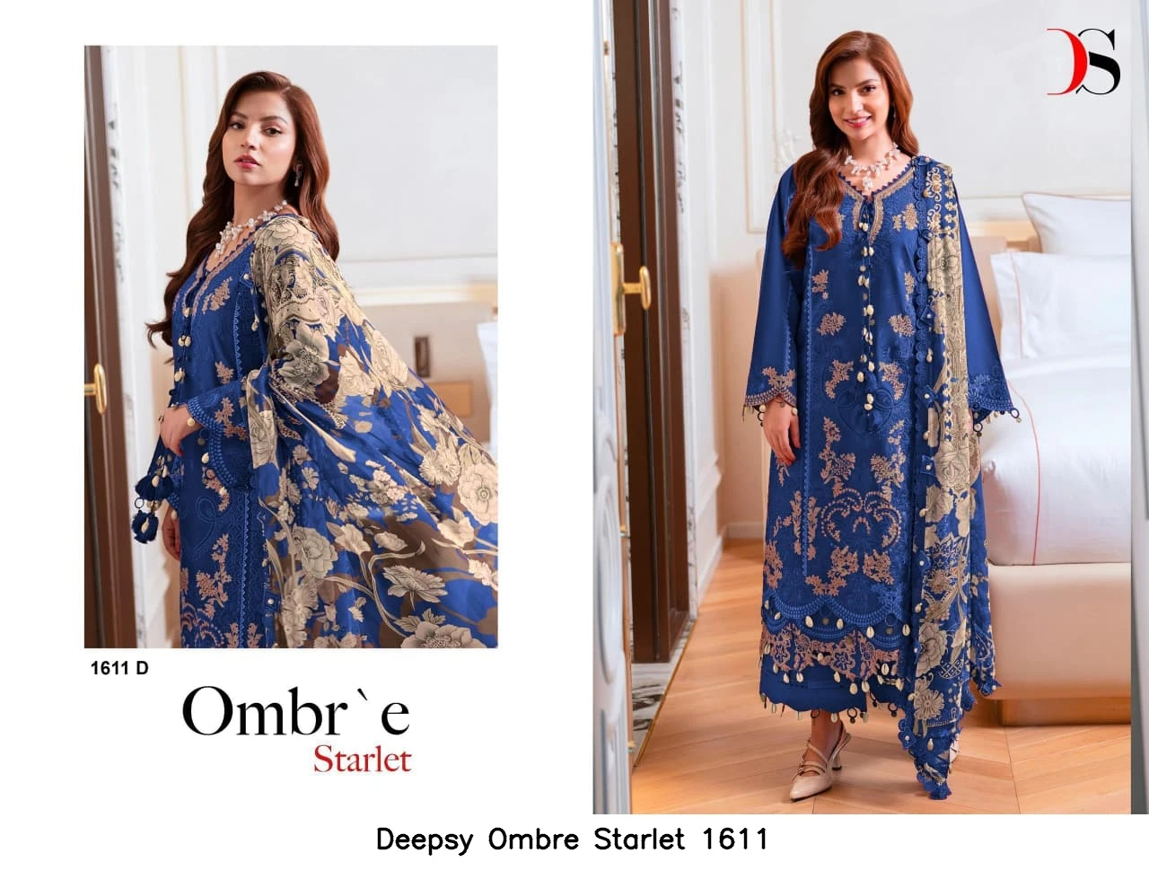 Deepsy Ombre Starlet 1611 - Chiffon Dupatta 5