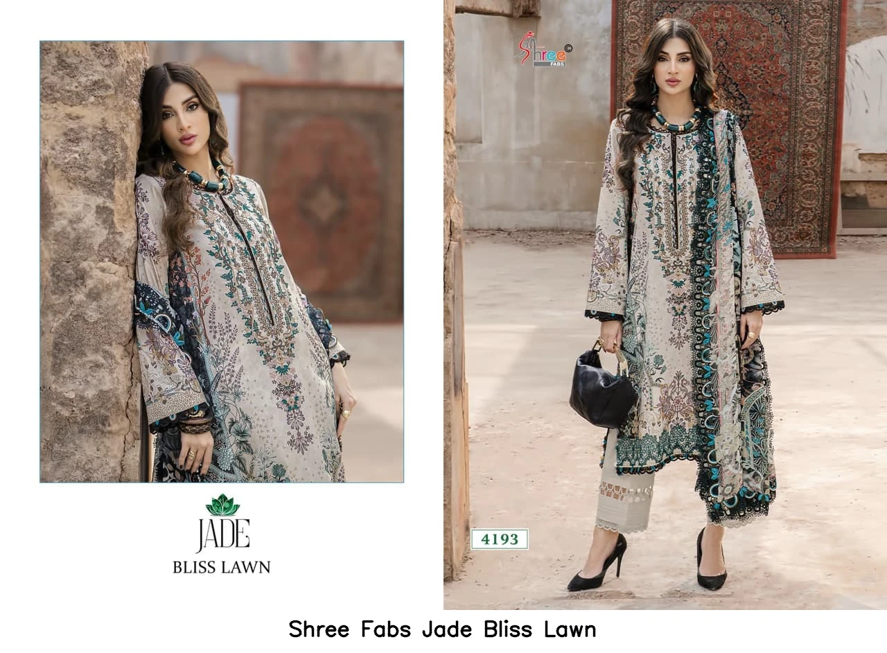 Shree Fabs Jade Bliss Lawn - Chiffon Dupatta 2