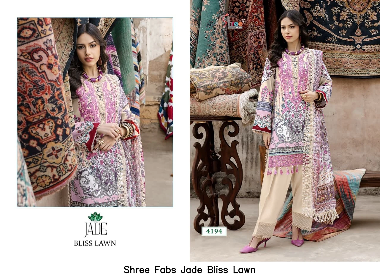 Shree Fabs Jade Bliss Lawn - Chiffon Dupatta 4