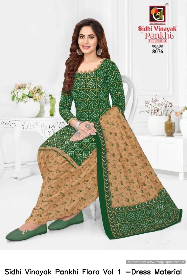 Sidhi Vinayak Pankhi Flora Vol 1 -Dress Material 12