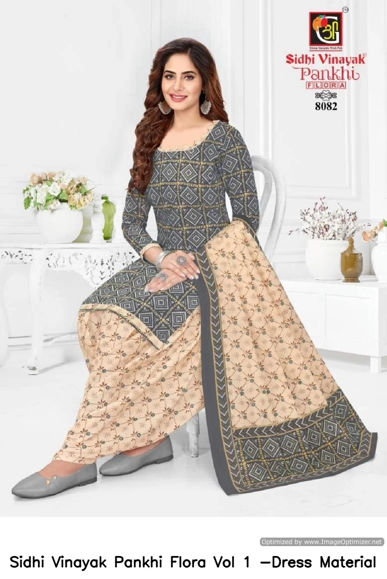 Sidhi Vinayak Pankhi Flora Vol 1 -Dress Material 5