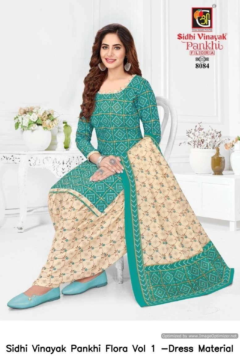 Sidhi Vinayak Pankhi Flora Vol 1 -Dress Material 7