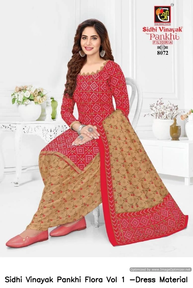 Sidhi Vinayak Pankhi Flora Vol 1 -Dress Material 8