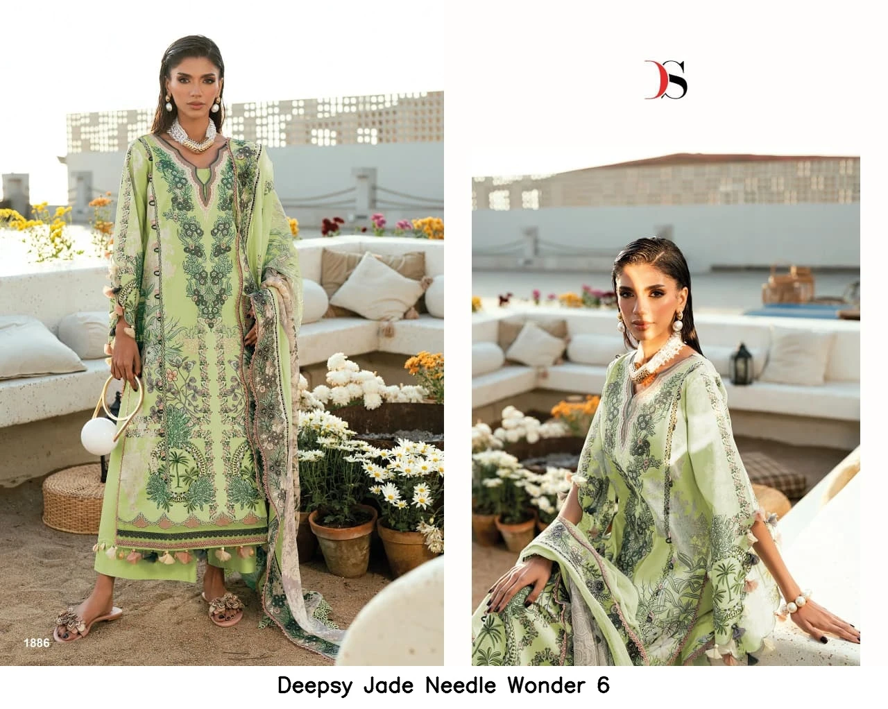 Deepsy Jade Needle Wonder 6 - Chiffon Dupatta 3