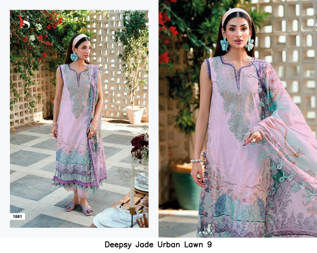 Deepsy Jade Urban Lawn 9 - Cotton Dupatta 8
