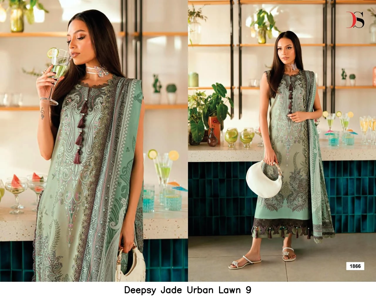Deepsy Jade Urban Lawn 9 - Cotton Dupatta 9
