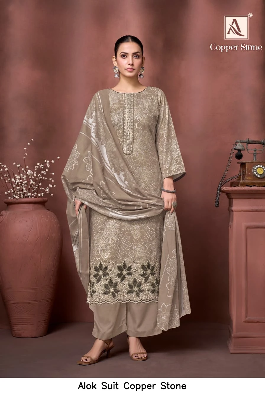Alok Suit Copper Stone 4
