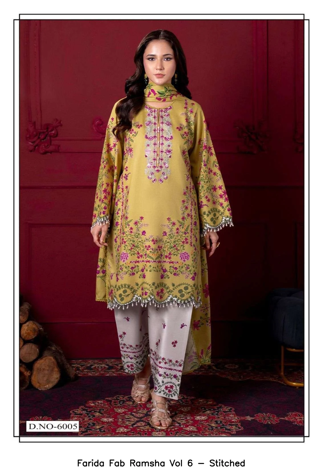 Farida Fab Ramsha Vol 6 - Stitched 7