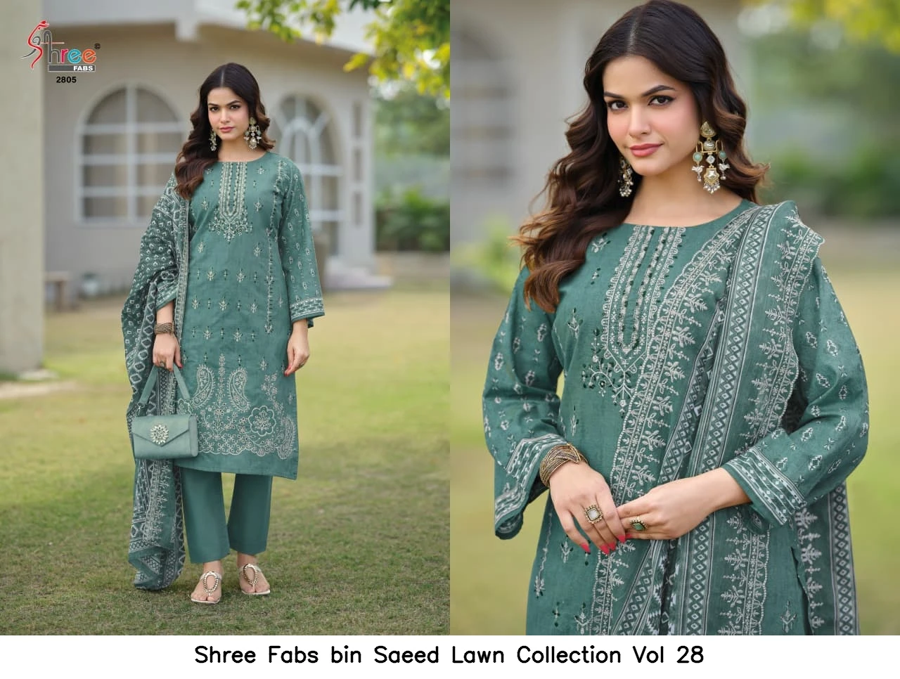 Shree Fabs bin Saeed Lawn Collection Vol 28 2